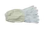 Imkerhandschuhe Leder, mit Stoffstulpe