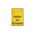 Saugnapfschild "Imker im Einsatz"