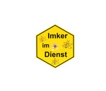 Saugnapfschild "Imker im Dienst" Wabe