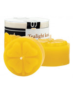 Kerzenform Teelicht Glücksklee