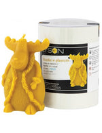 Kerzenform Rentier mit Mantel