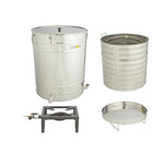 Dampfwachsschmelzer 100 Liter Edelstahl inkl. Hockerbrenner