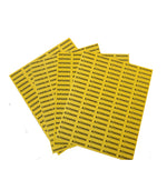 Sortenaufkleber Gelb, auswählbare Sorten