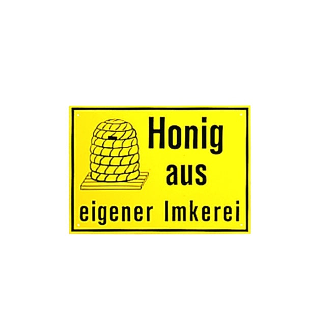 Schild "Honig aus eigener Imkerei"  20x30cm