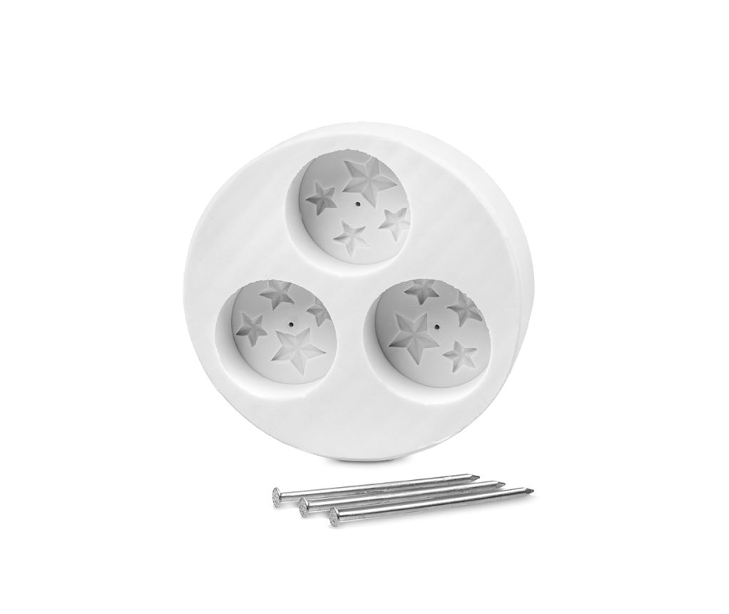 Kerzenform Teelicht Sterne 3er