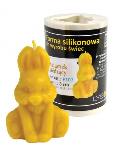 Kerzenform Hase sitzend (8cm)