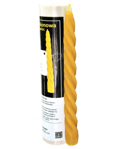 Kerzenform Tischkerze gedreht