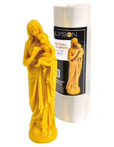 Kerzenform Heilige Maria mit Jesus Kind (20 cm)