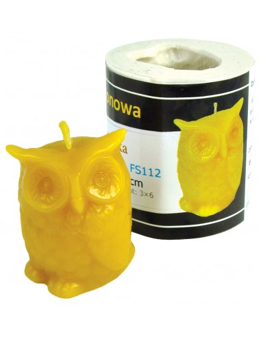 Kerzenform Eule klein (5cm)