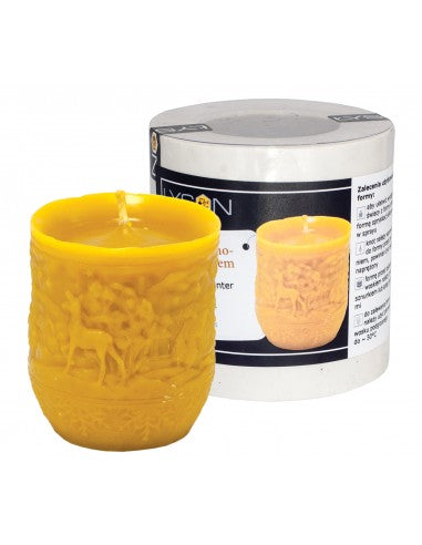 Kerzenform Kerze mit Winterlandschaft (8cm)