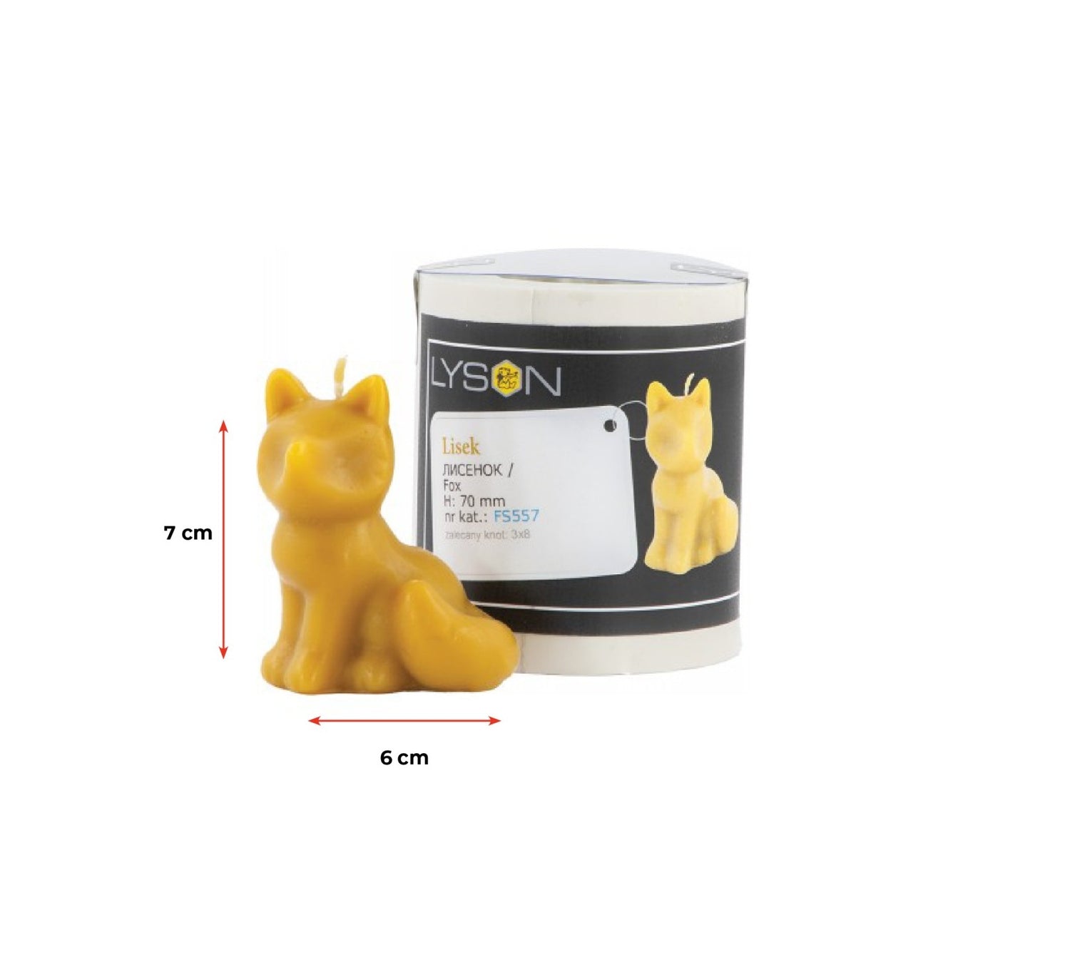 Kerzenform Fuchs (7cm)
