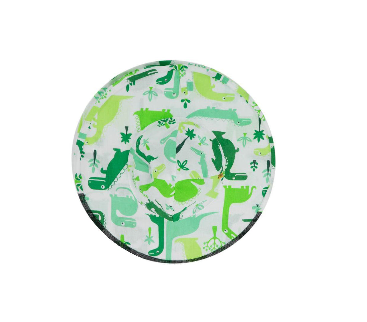 Kinderhut mit Schleier "Dinosaurier" (mit Gummiband)