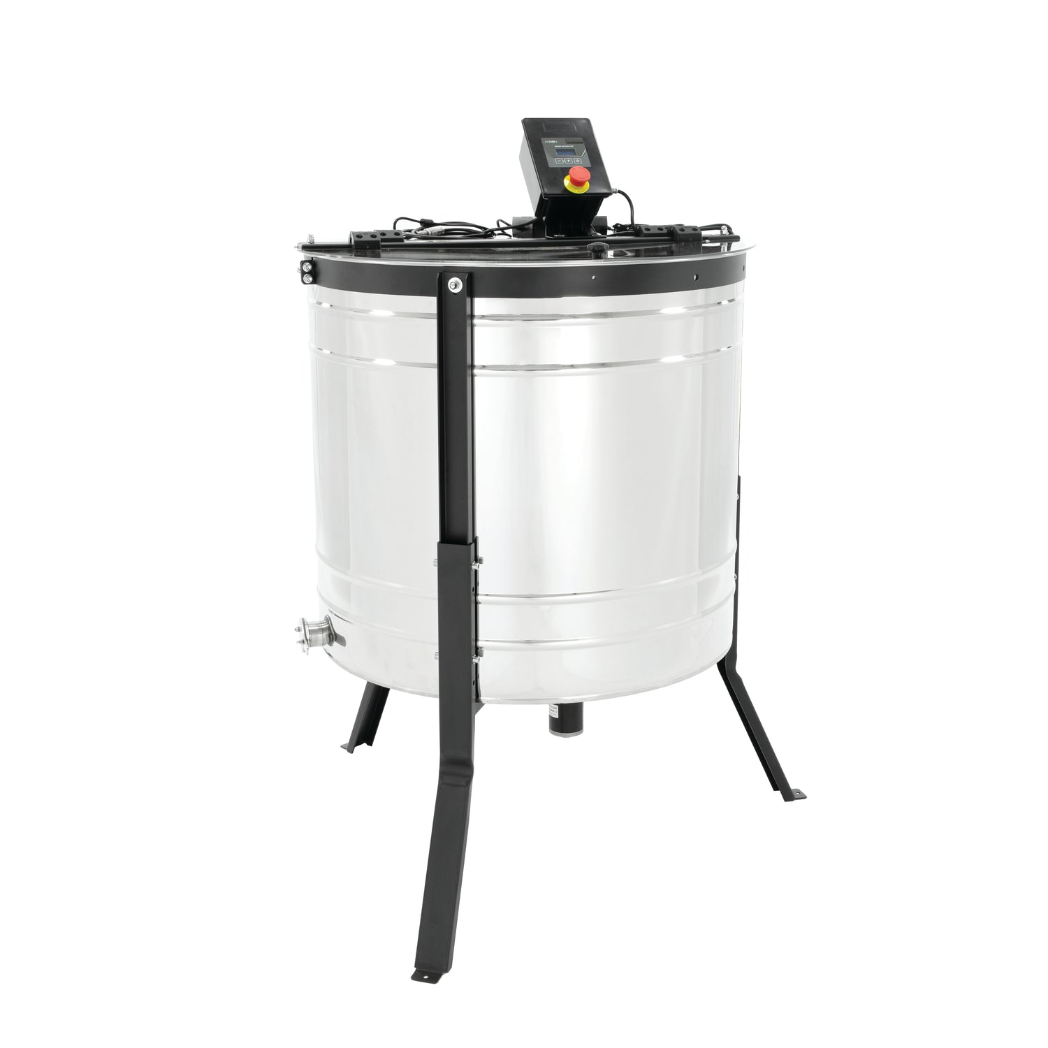 4 Waben Dadant, Ø800, Selbstwendeschleuder, Halbautomat, Basic Line