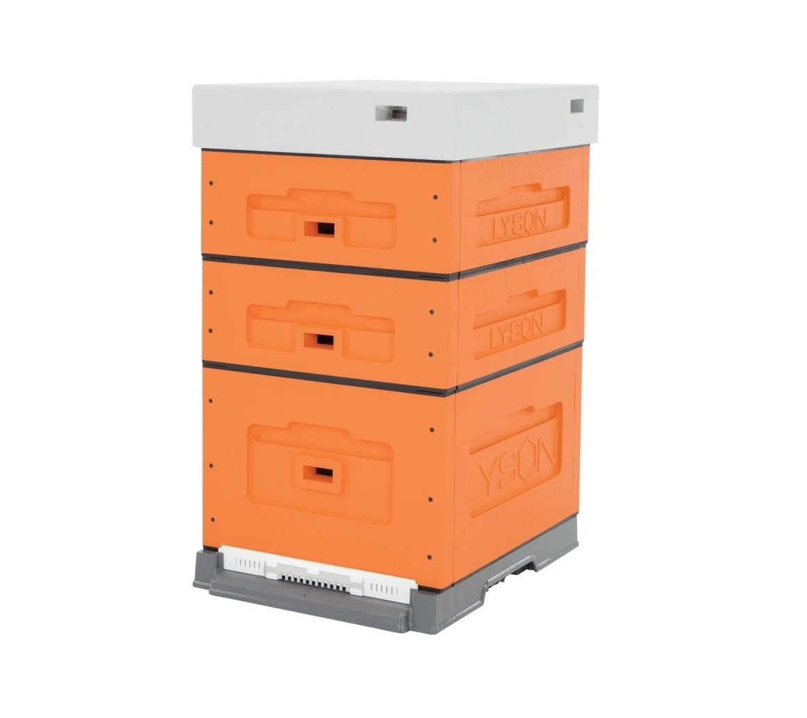 Dadant Blatt Beutenset mit Plastikboden und Fütterer 7,5 Liter, Lyson