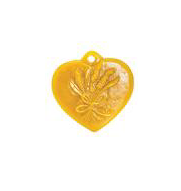 Silikonkerzenform Herz mit Lavendel