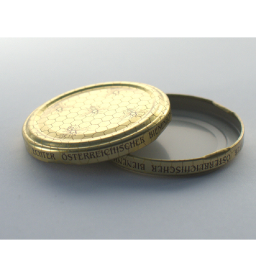 Deckel TO 82 Metall, Gold 5 Bienen 