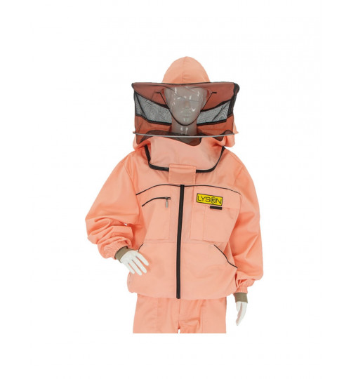 Imkerjacke mit Hut und Schleier, Lachs