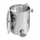 Siebkanne mit Grob- und Feinsieb, 30 kg, zwei Hähne
