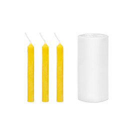 Christbaumkerzen glatt 3er (9cm)