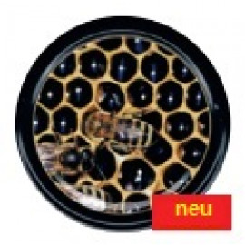 Deckel TO 82 Metall,Biene auf Wabe